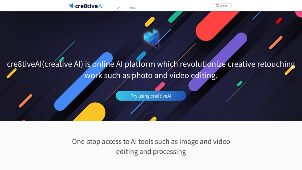 Photo, illustration and video editor AI tool : cre8tiveAI