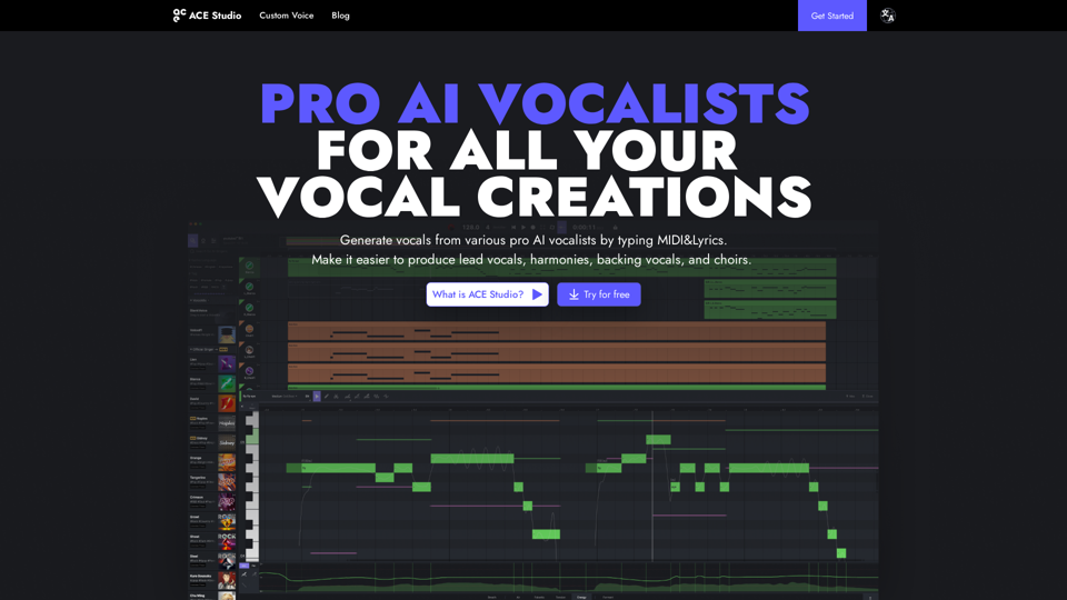 ACE Studio - AI Vocal Workstation