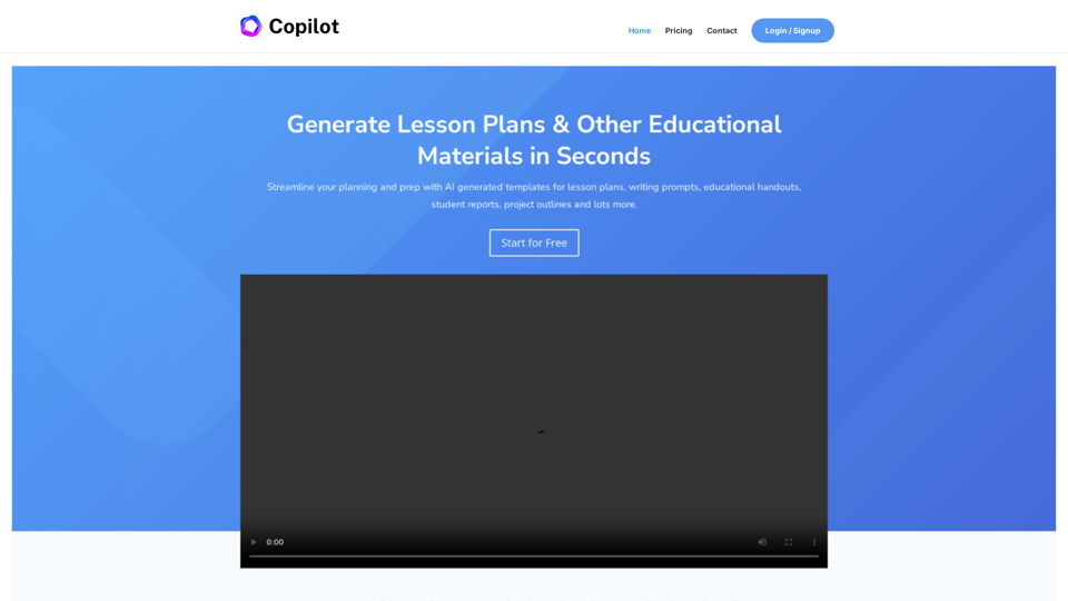 AI Lesson Planner - Education Copilot