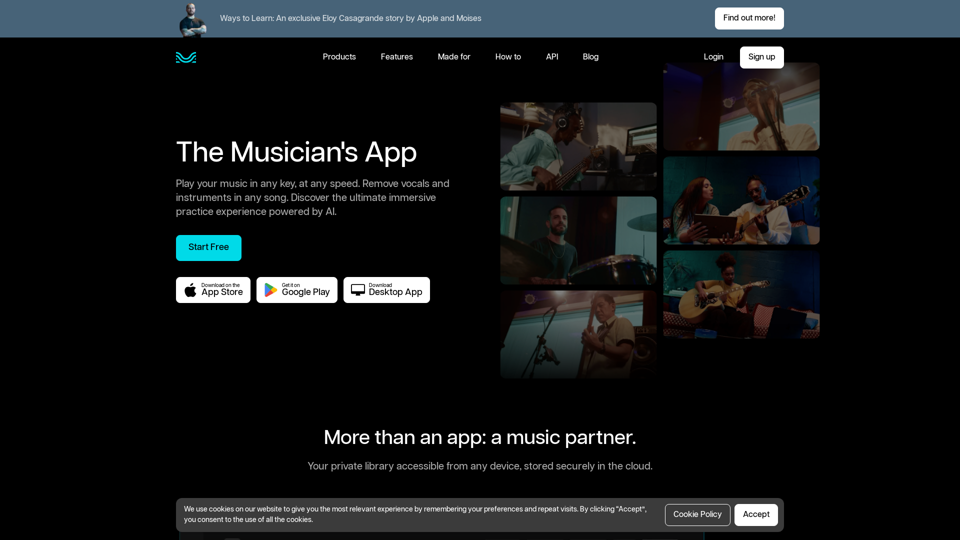 Moises App: The Musician's App | Vocal Remover & much more