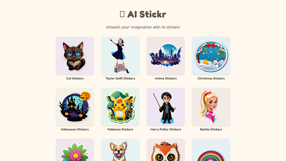 Stickers AI Generator