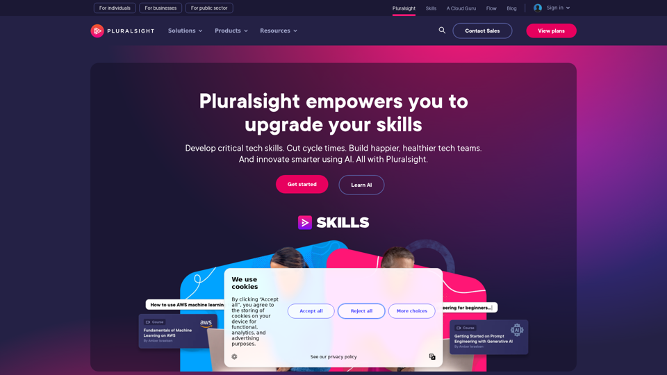 Online Courses, Learning Paths, and Certifications - Pluralsight