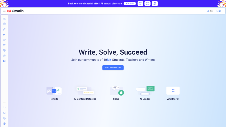 Smodin: Multi-lingual Writing Assistance