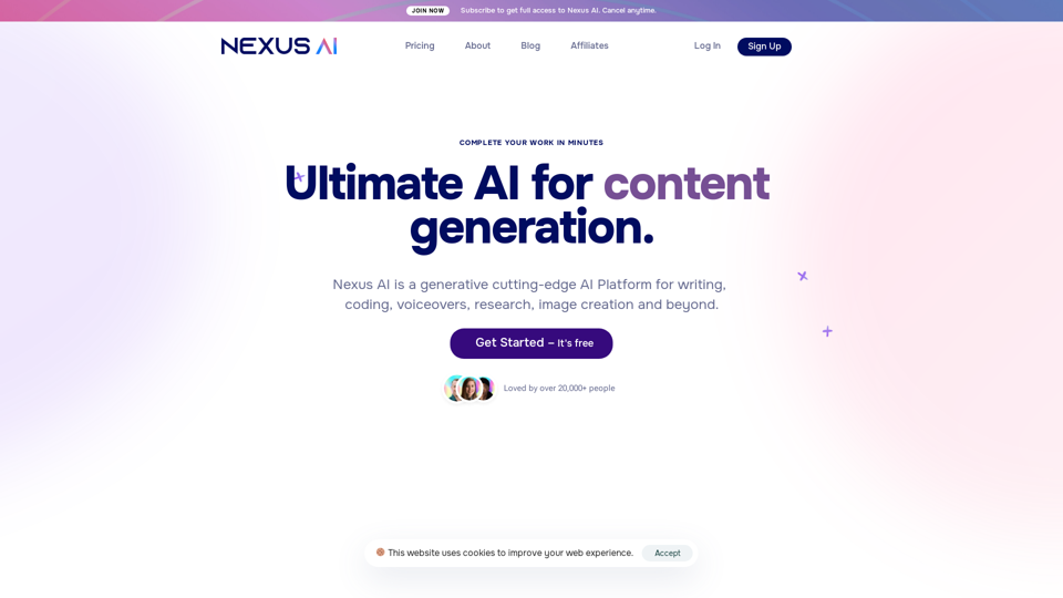 Nexus AI | Ultimate AI Content Generator & AI Writer