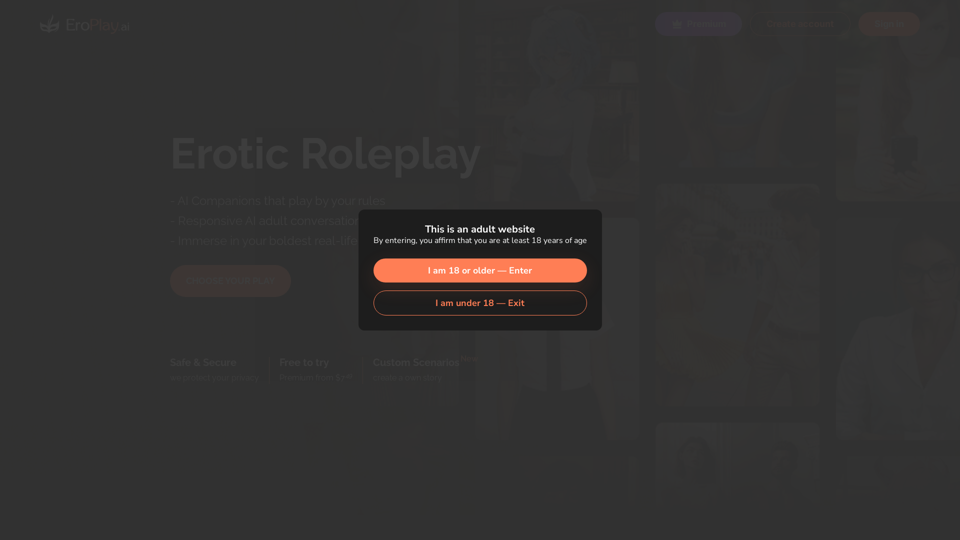 EroPlay.ai — Erotic roleplay with AI-powered companions