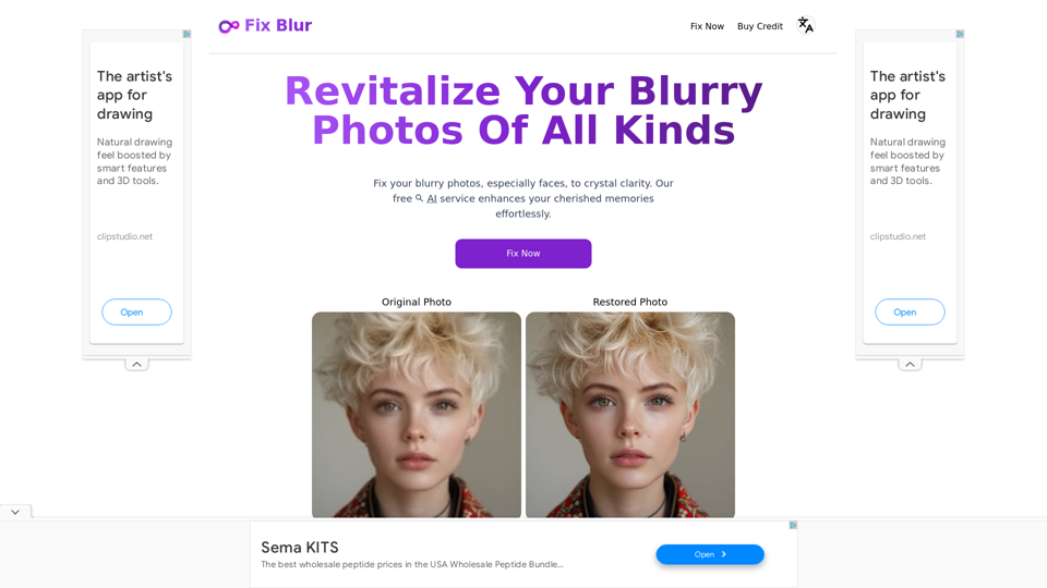 Fix Blur: AI Sharpen Face Image & Restore Blurry Photo in 5s