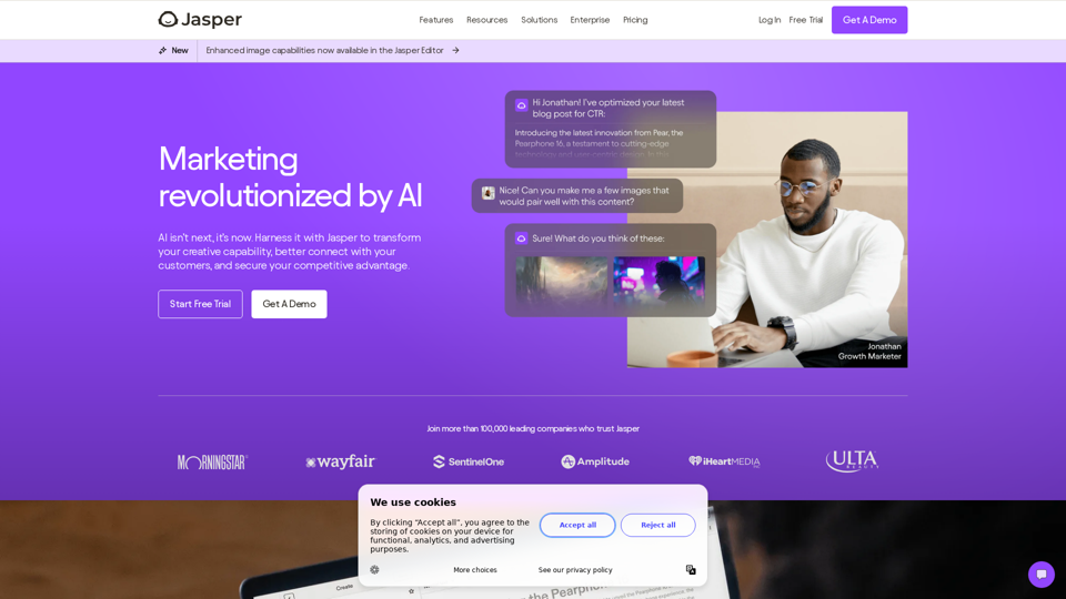 Jasper | 企业营销团队的AI副驾驶 Jasper | 企业营销团队的AI副驾驶