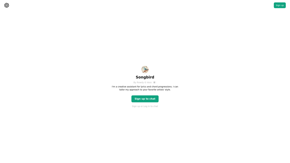 ChatGPT - Songbird ChatGPT - Songbird
