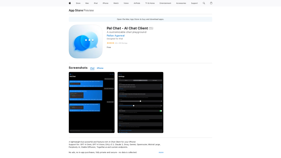 Pal Chat - AI聊天客户端在App Store上 Pal Chat - AI聊天客户端在App Store上