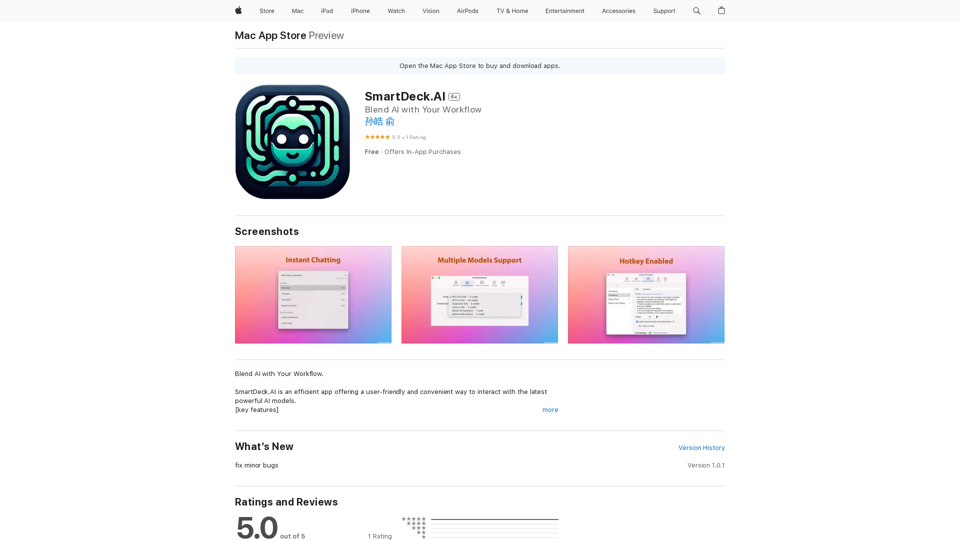 SmartDeck.AI在Mac App Store上 SmartDeck.AI在Mac App Store上