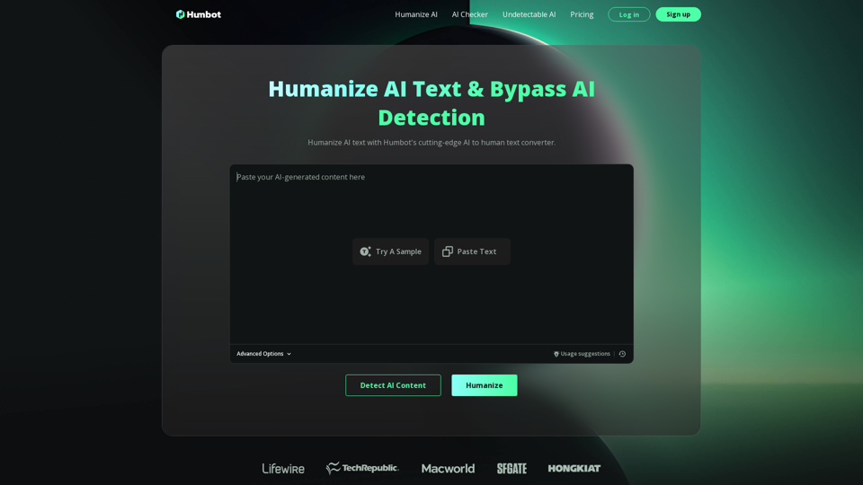 AI-Humanizer - Menschliche AI - AI-Detektor-Umgehung | Humbot