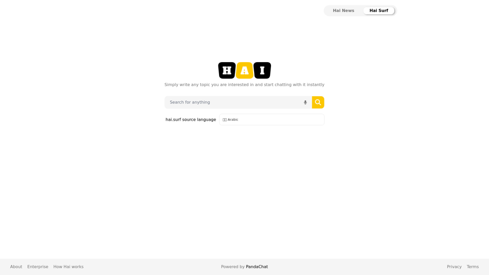 HAI Surf - 使用生成式人工智能进行搜索 HAI Surf - 使用生成式人工智能进行搜索