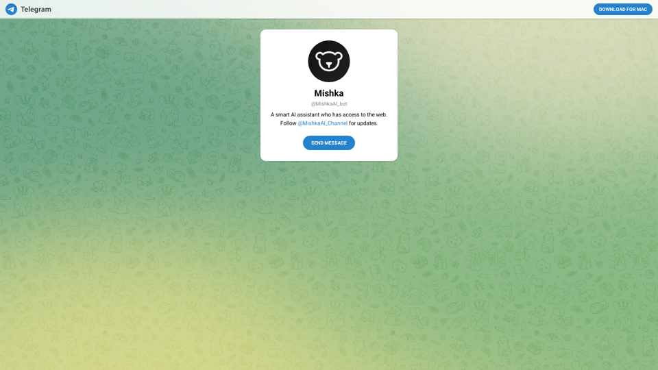 Telegram: 联系 @MishkaAI_bot Telegram: 联系 @MishkaAI_bot