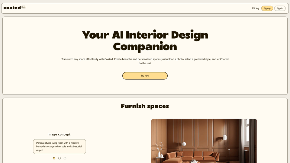 Coated - AI Interior Design Assistant