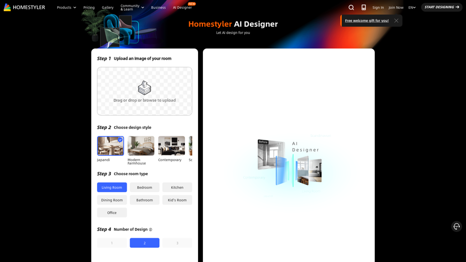 AI home designer