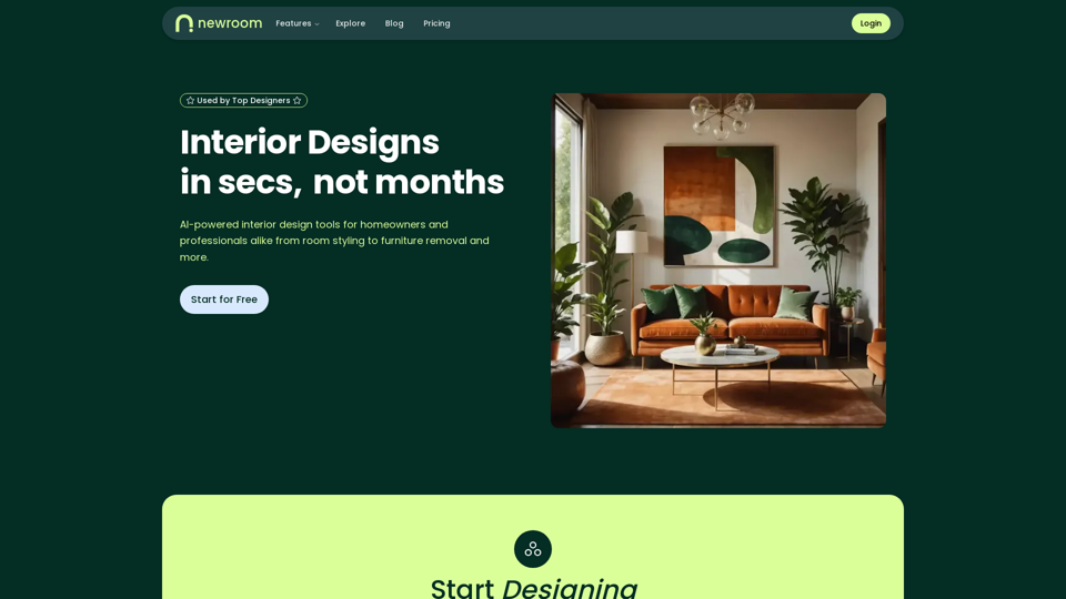 Newroom.io AI Interior Design