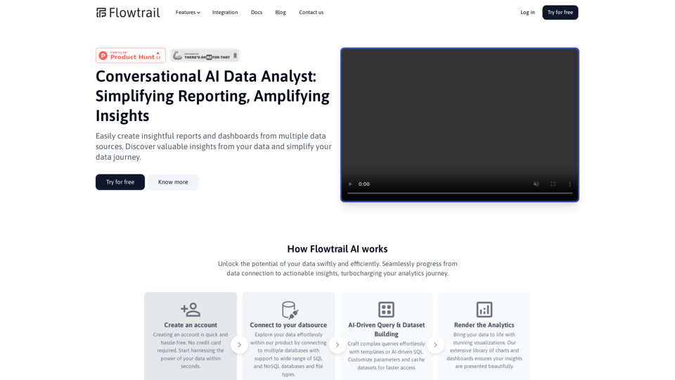 Flowtrail AI - Konversationale AI-Datenanalyst