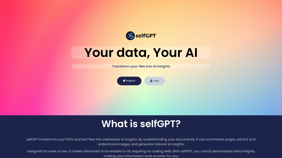 自我GPT:您的数据,您的AI – 您的AI助手 自我GPT:您的数据,您的AI – 您的AI助手