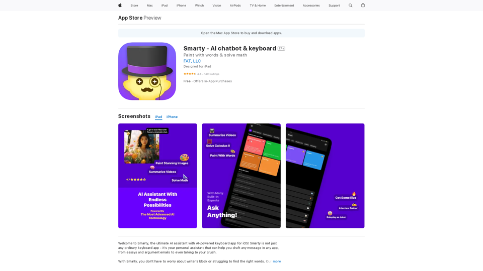 Smarty - AI chatbot & keyboard on the App Store