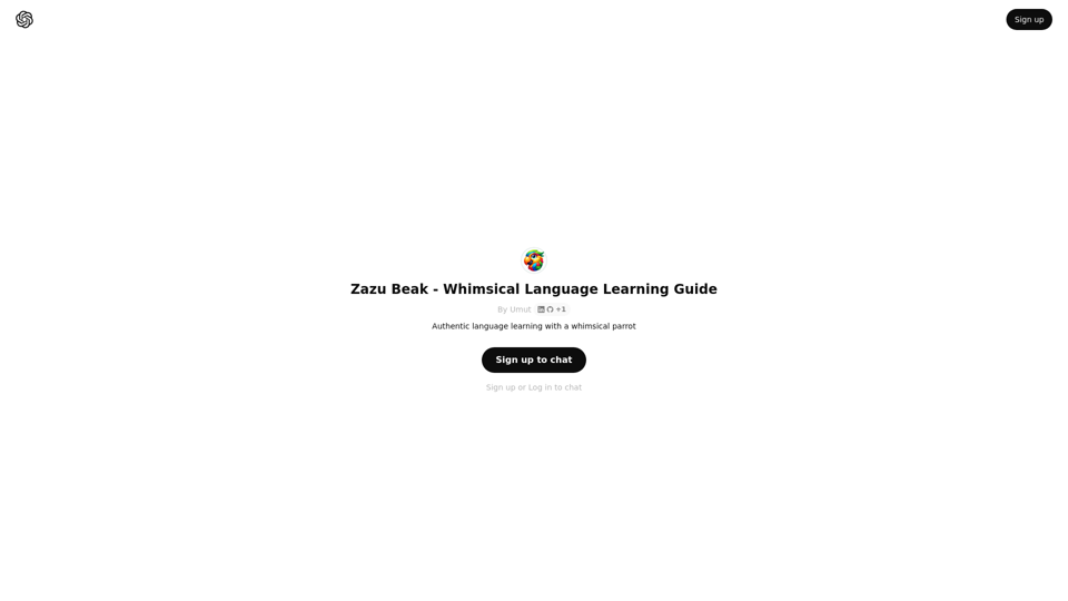 ChatGPT - Zazu Beak - Whimsical Language Learning Guide