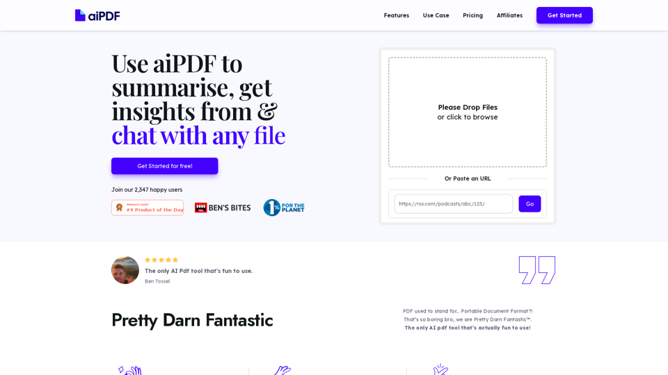 aiPDF - Your AI-Powered PDF Chat App