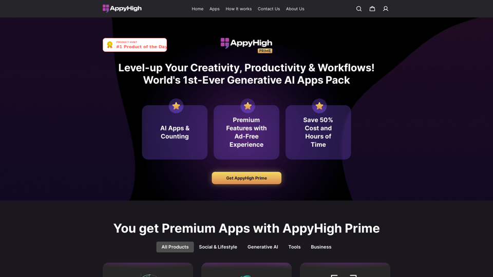 Kaufe AppyHigh Prime - Alle Produkte | AppyHigh