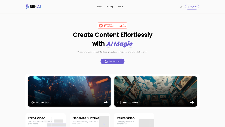 Bith.ai  | Content Creation Made Easy