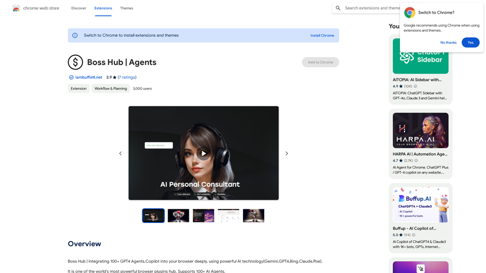 Chefzentrale | Agenten - Chrome Web Store