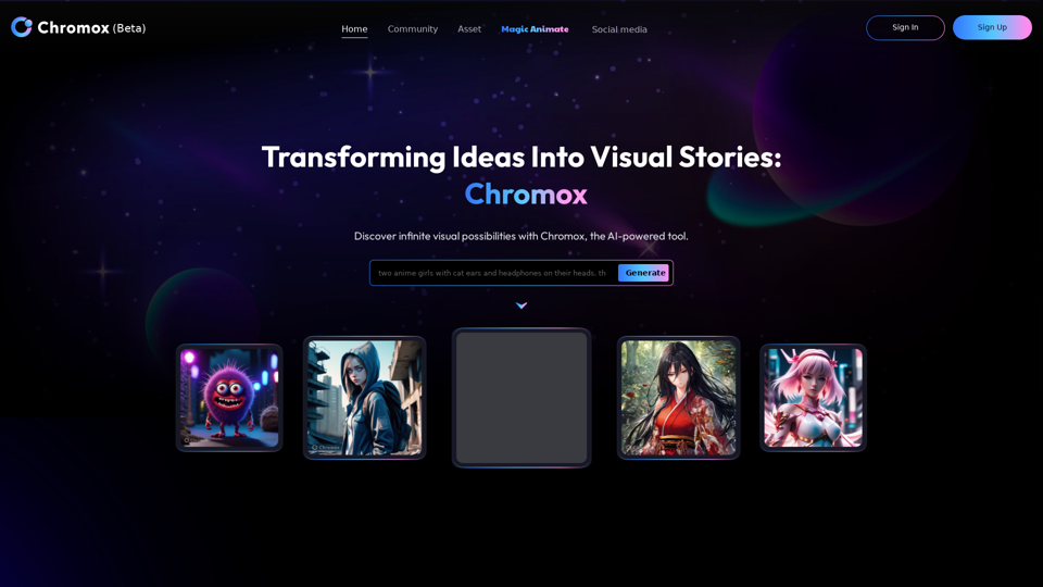 Chromox-Transforming Ideas into Visual Stories