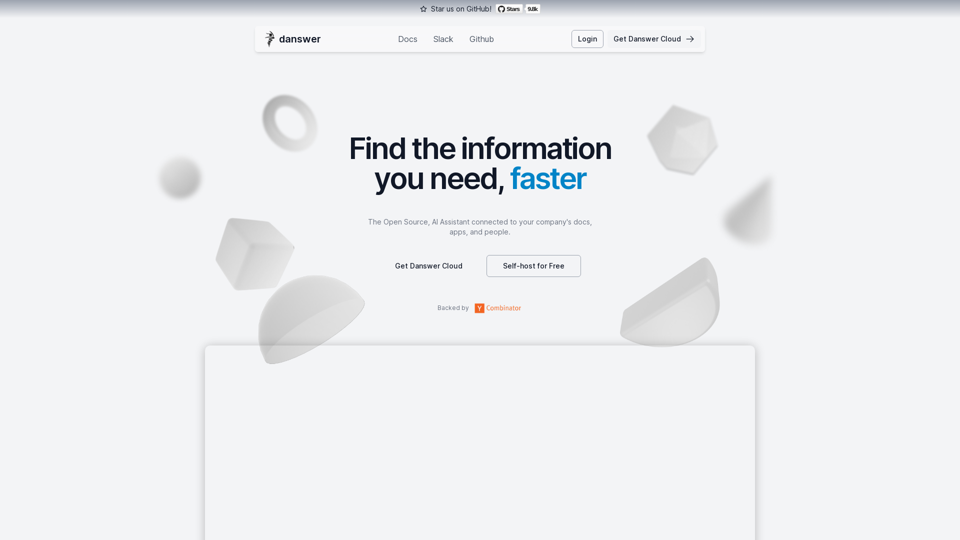 Danswer - Open Source Workplace Search