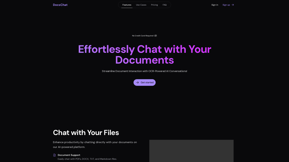 DocsChat - 인공지능 기반 문서 대화 DocsChat - 인공지능 기반 문서 대화