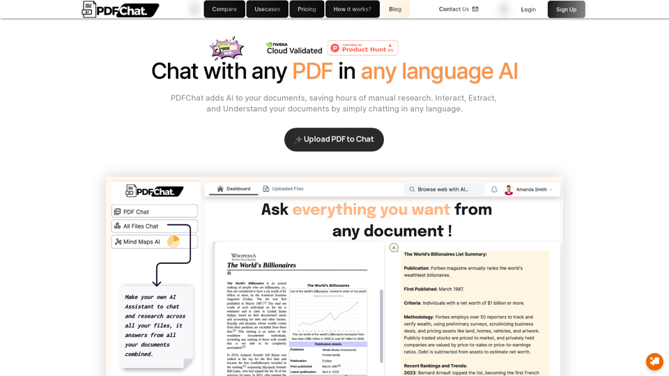 PDFChat: Extract text from PDF AI