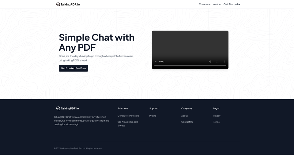 TalkingPDF.io | Chat with any PDF