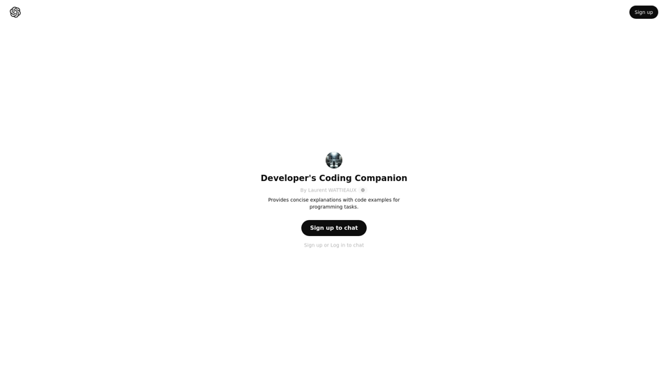 ChatGPT - Developer's Coding Companion