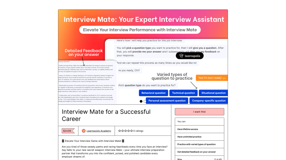 Interview Mate for a Successful Career