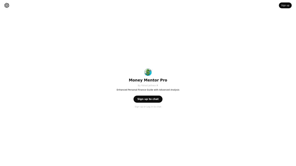 ChatGPT - Money Mentor Pro