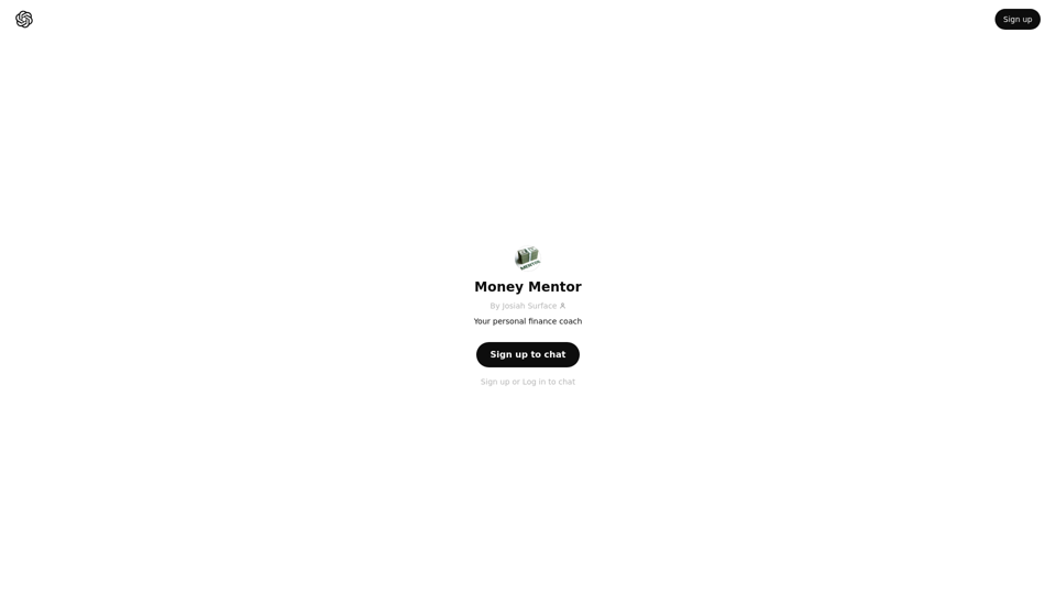ChatGPT - Money Mentor