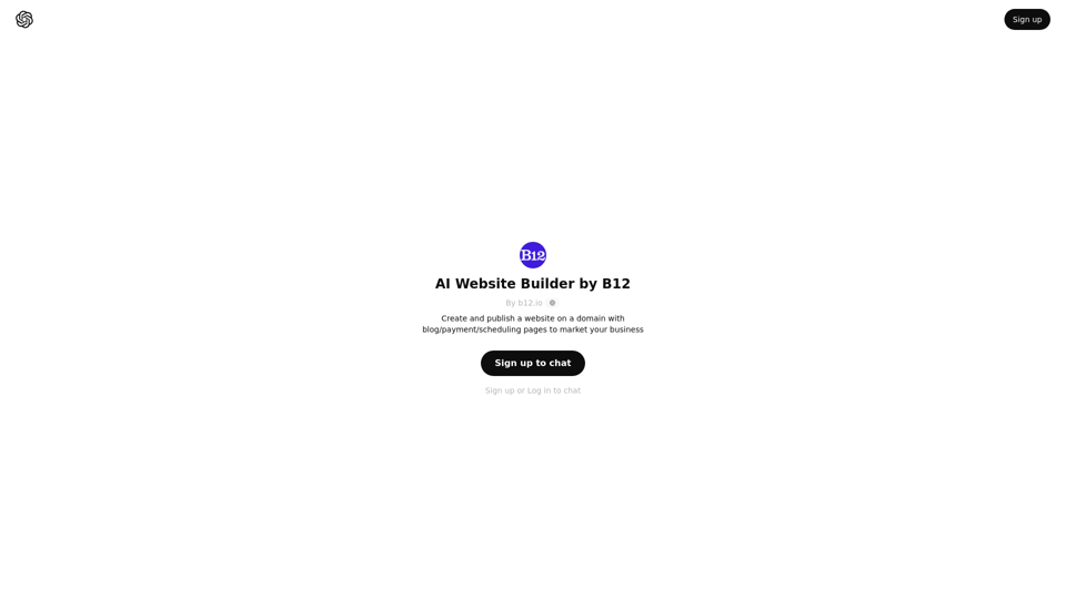 ChatGPT - AI-Website-Builder von B12