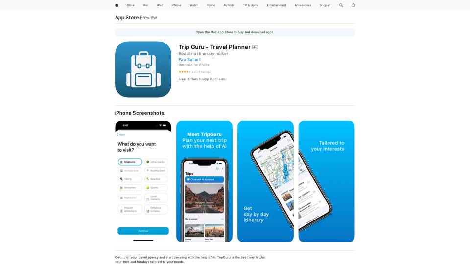 Trip Guru - Travel Planner on the App Store