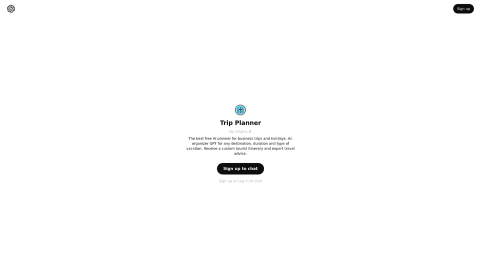 ChatGPT - Trip Planner