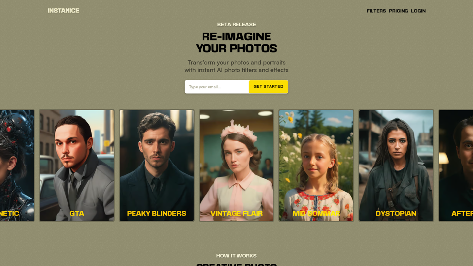 Instanice — Re-imagine your photos