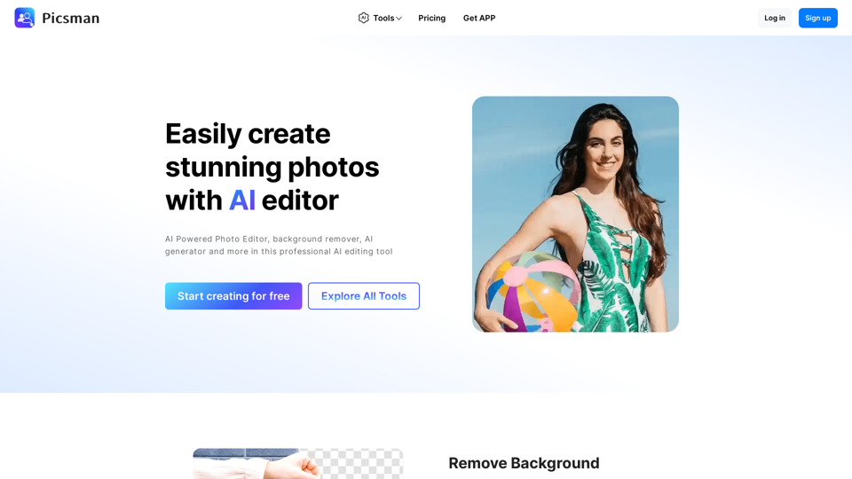 Free AI Photo Editor: Online Image Editing Tools  | Picsman