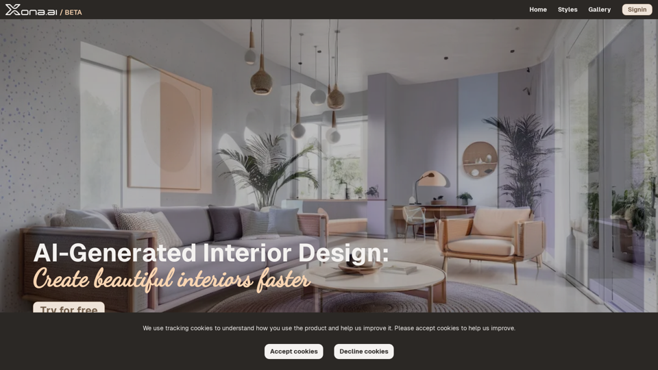 xona AI: AI-Generated Interior Design: Create beautiful interiors faster