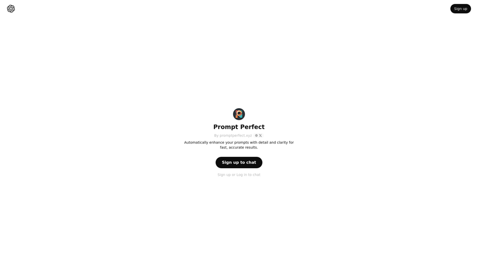 ChatGPT - Prompt Perfect