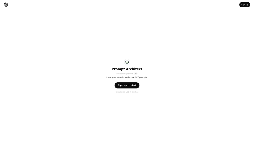 ChatGPT - 프롬프트 아키텍트 ChatGPT - 프롬프트 아키텍트
