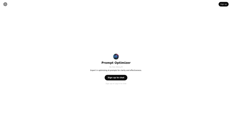 ChatGPT - Prompt Optimizer