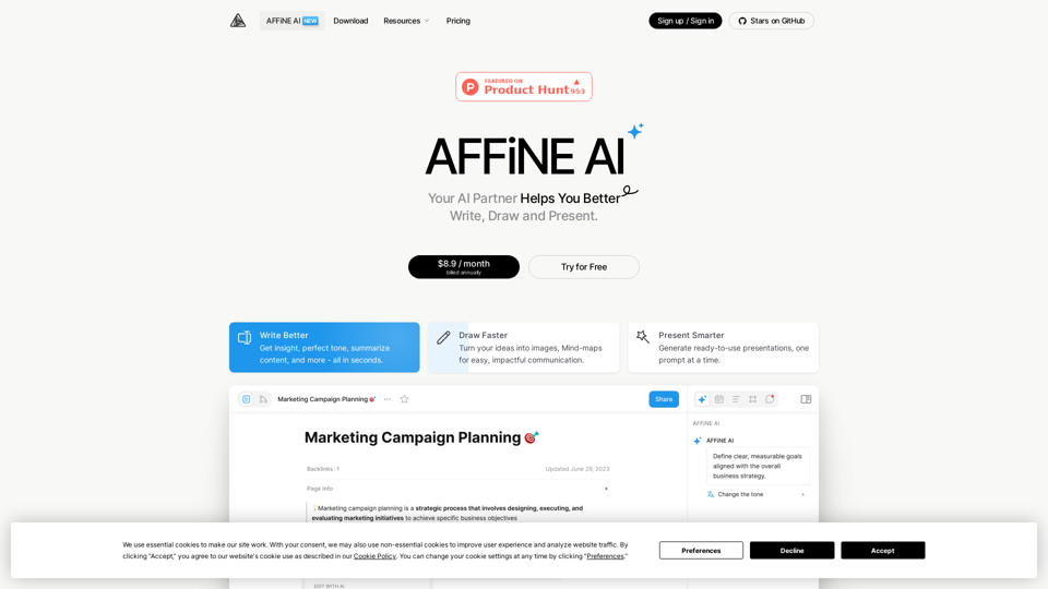 AI | AFFiNE - All In One KnowledgeOS