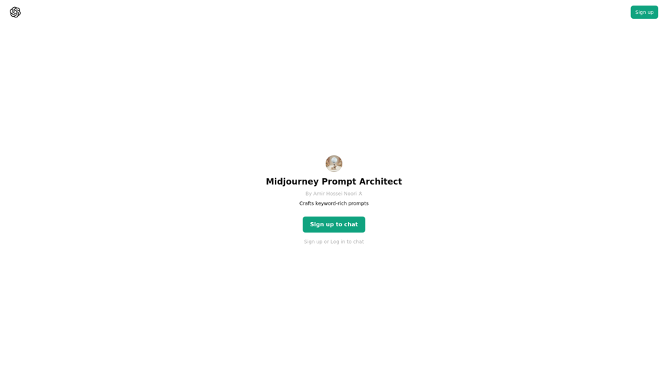 ChatGPT - Midjourney Prompt-Architekt