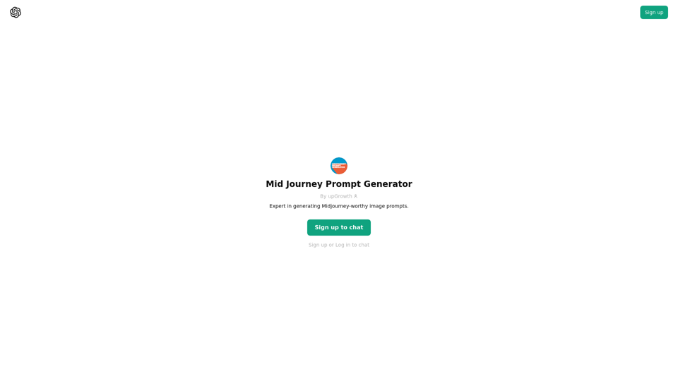 ChatGPT - Mid Journey Prompt Generator ChatGPT - Mid Journey Prompt Generator