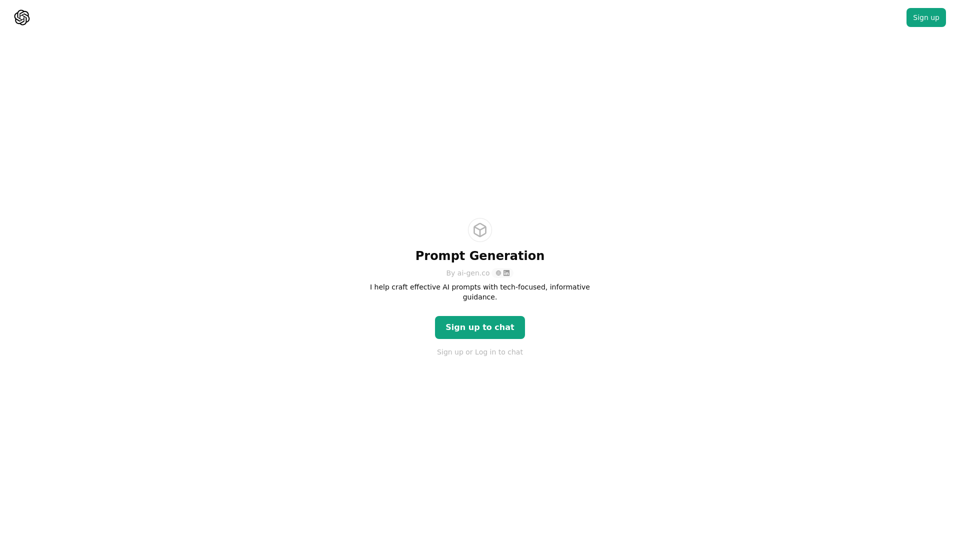 ChatGPT - 프롬프트 생성 ChatGPT - 프롬프트 생성
